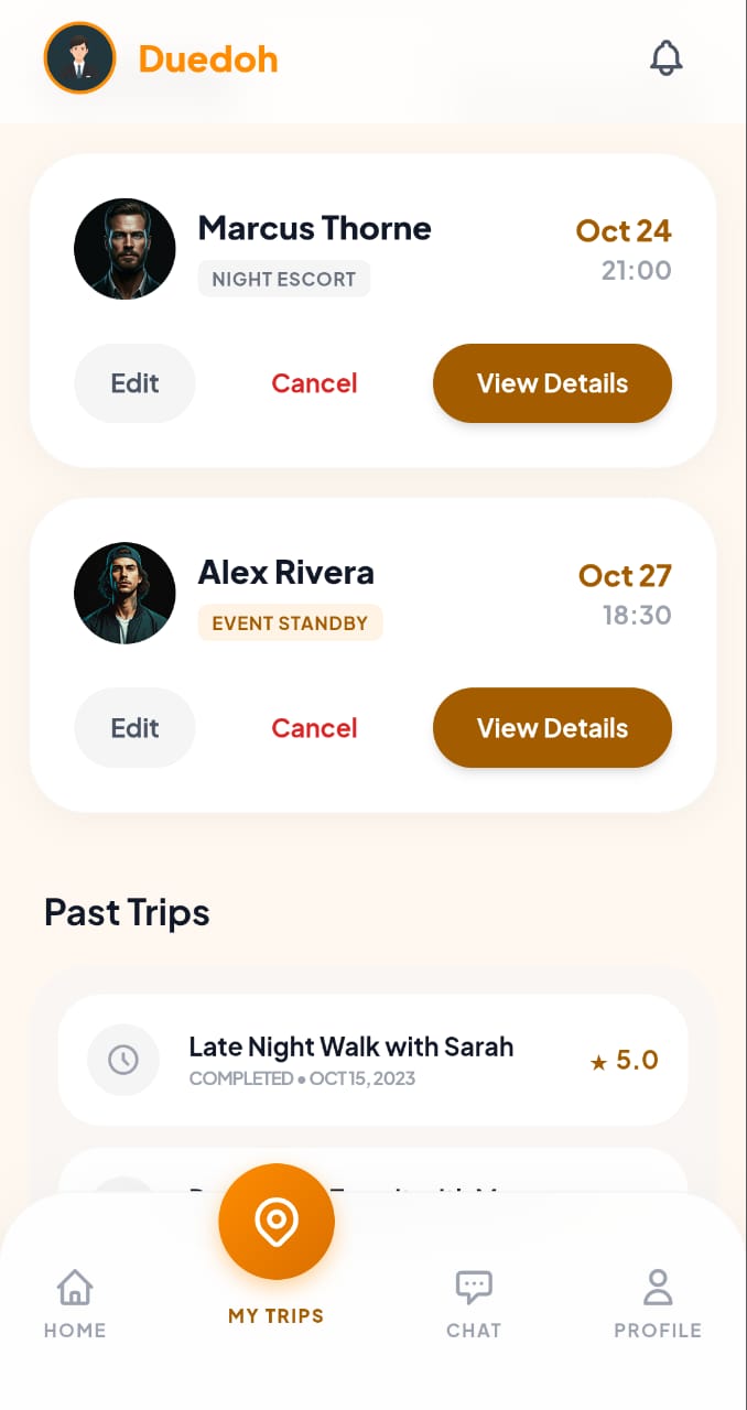 Duedoh app screen 4